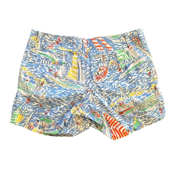 Lilly Pulitzer Get Nauti Liza Multicolored Floral Callahan Shorts Size 00 - Picture 2 of 8